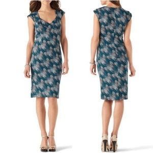 WHITE HOUSE BLACK MARKET Herringbone Knit Sheath Dress